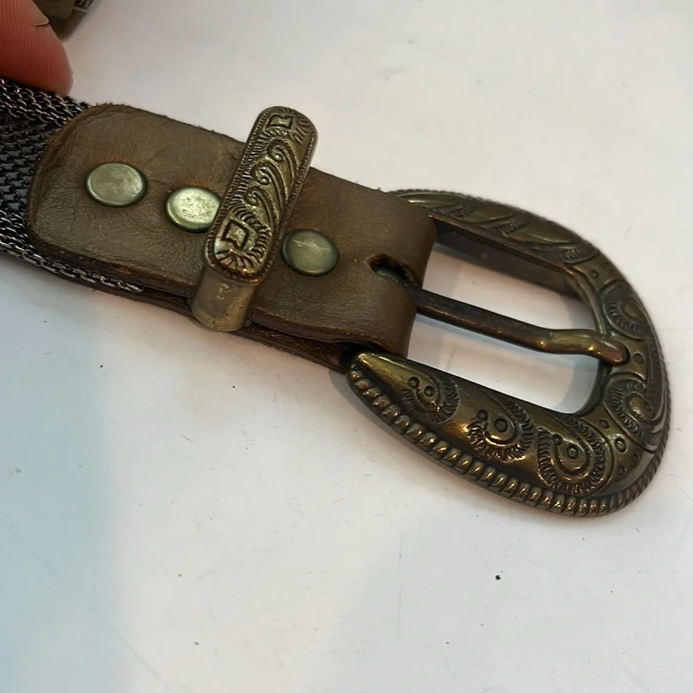 34” US Meco Paris Metal Mesh Buckle Belt